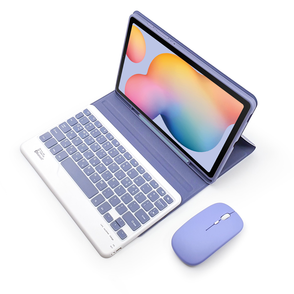 갤럭시탭S6 라이트 Lite 10.4 콤비 케이스 블루투스 키보드 마우스 패키지 (S펜수납 가능) p610 p615 기본 블랙set - 상세 이미지 3