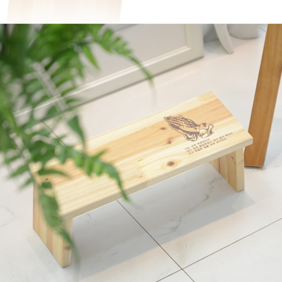 기도의자 원목 좌식 무릎의자 명상 바닥 앉는 의자 - 상세 이미지 3