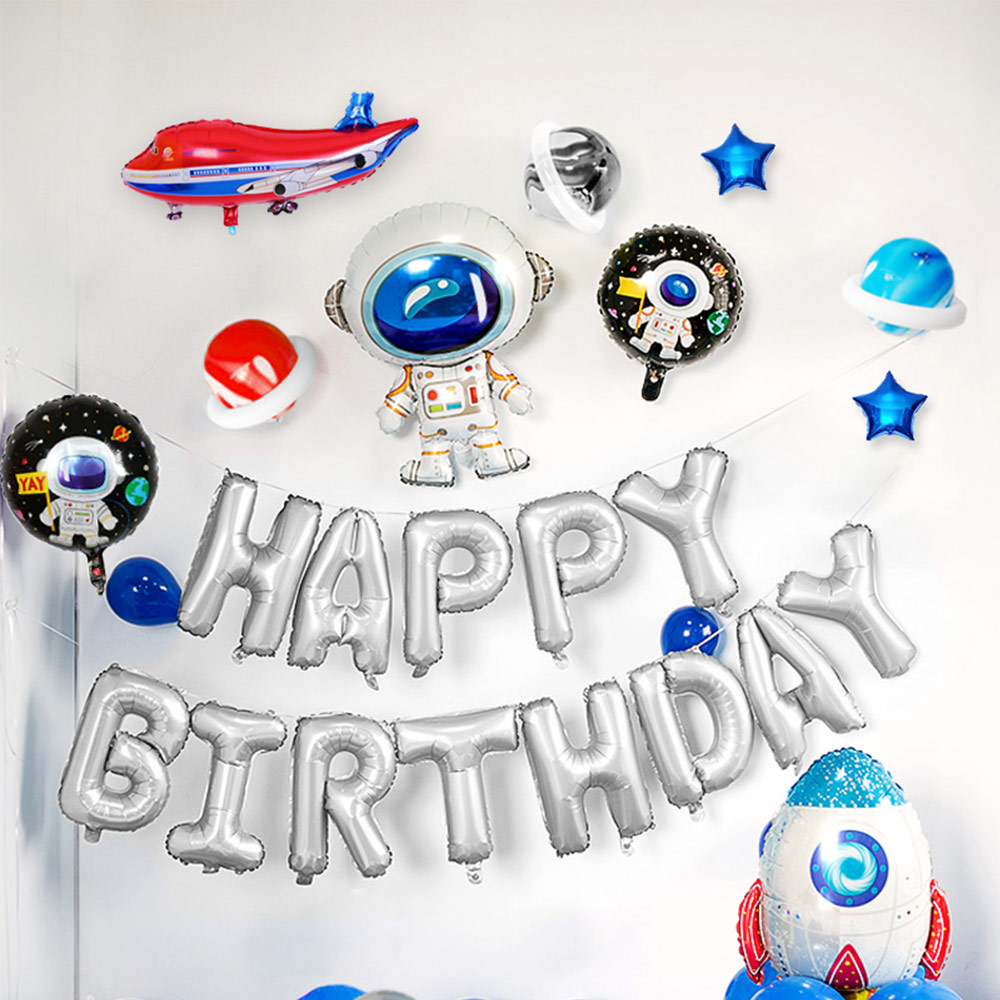 생일 파티용품 축하 풍선세트 우주 S6