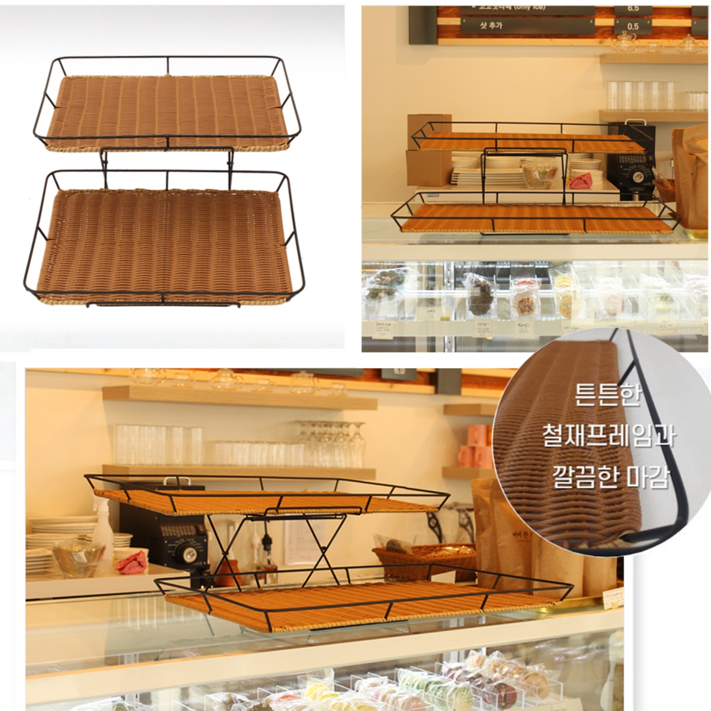 매장 진열대 베이커리 진열 빵 쿠키 진열장 과자 팬트리 - 상세 이미지 2
