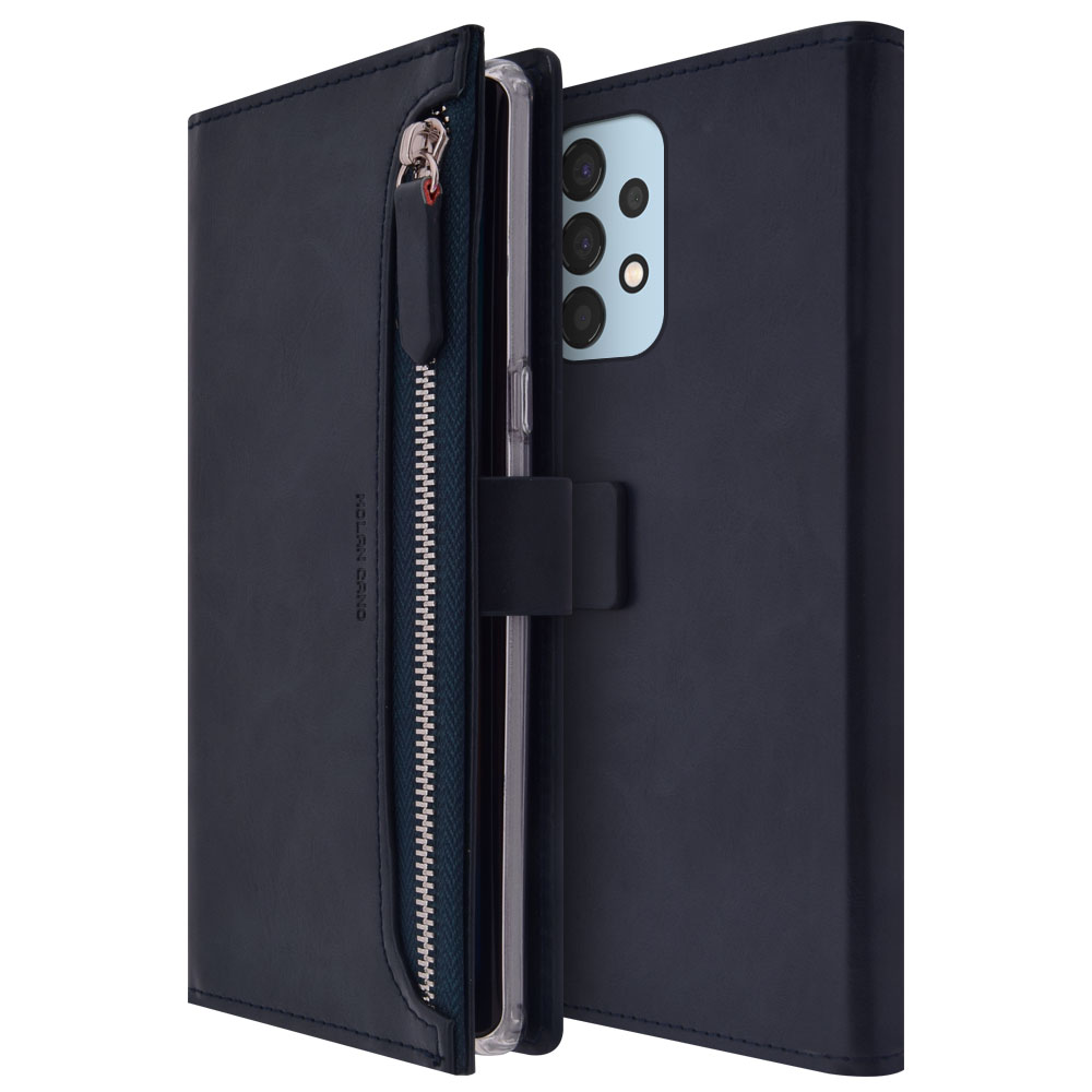 갤럭시 A13 LTE 지갑형 다이어리 케이스 블랙 - 상세 이미지 2