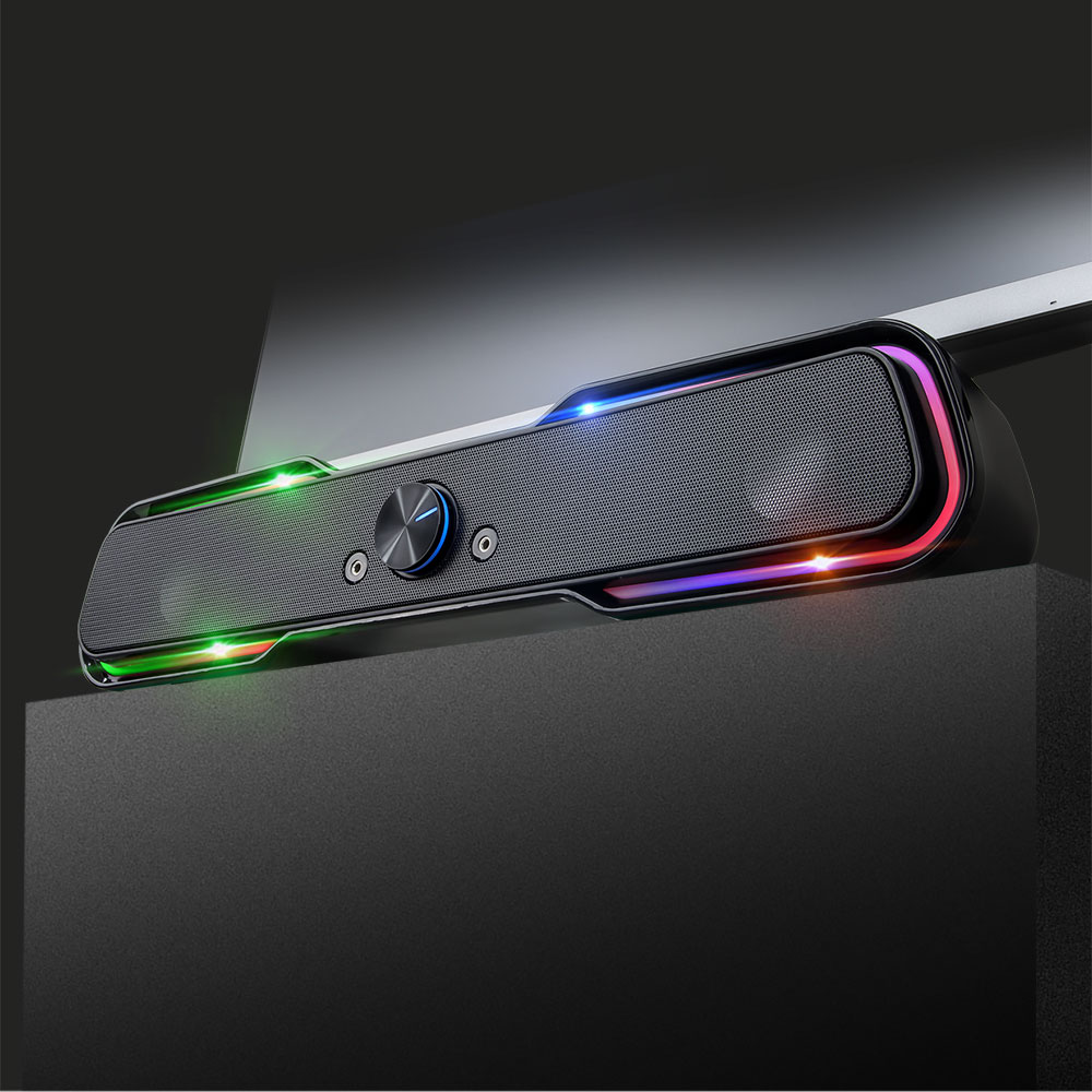 애니존 AZ-L100 RGB LED 게이밍 사운드바 스피커 10W - 상세 이미지 2
