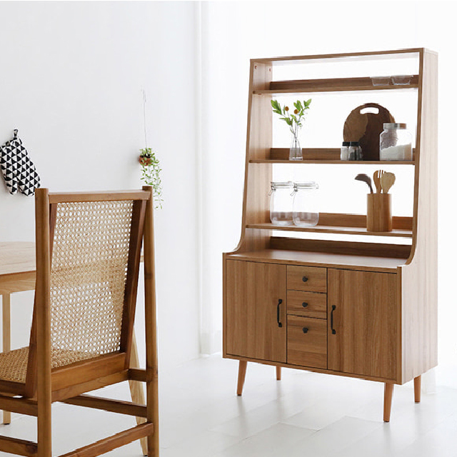 폴라보 콘솔수납장 CAM16090 900X400X1600MM, 5단, 캄포어베니어 2496.0444