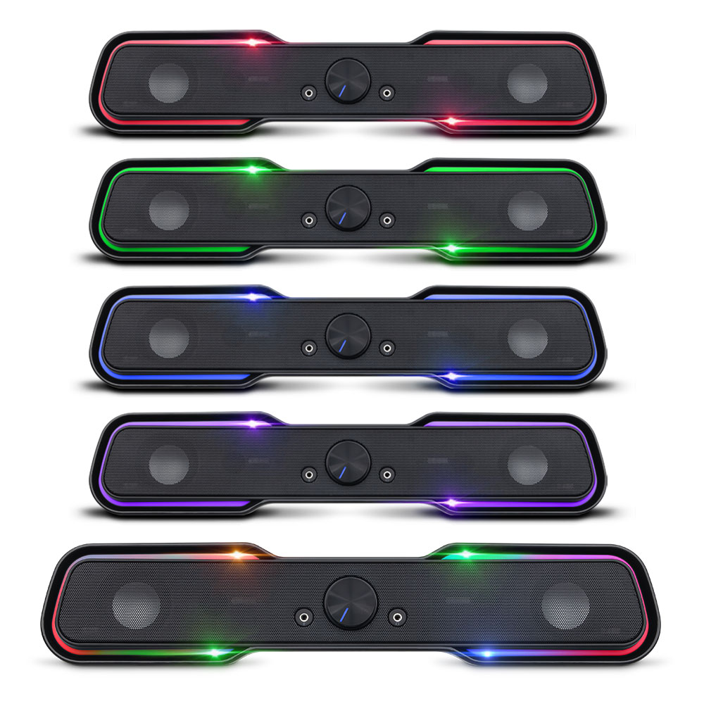 애니존 AZ-L100 RGB LED 게이밍 사운드바 스피커 10W - 상세 이미지 3