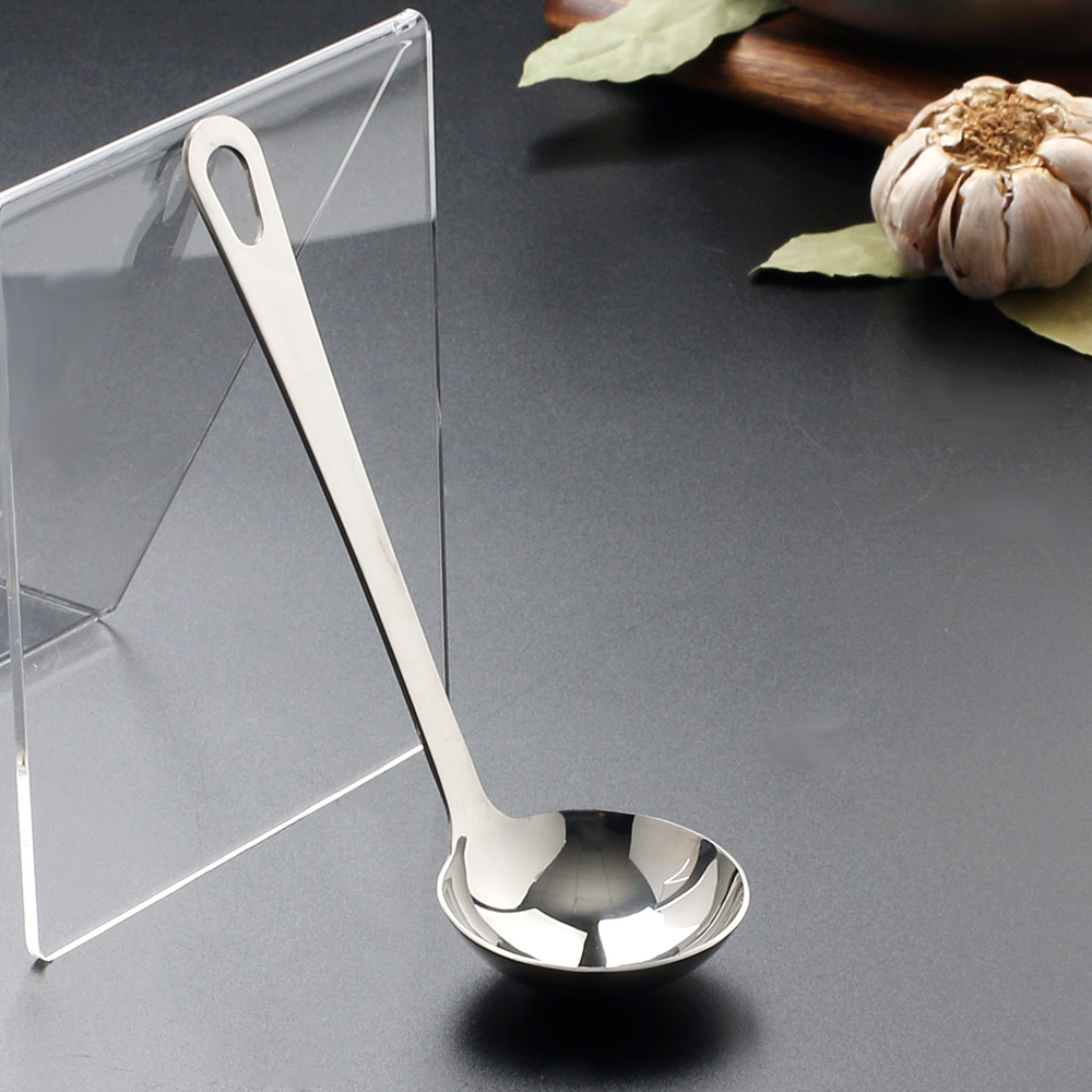 샤틴 스텐 국자 업소용 작은 서빙 미니 국자 래들 레들 18.3x6cm, 1개 - 상세 이미지 2