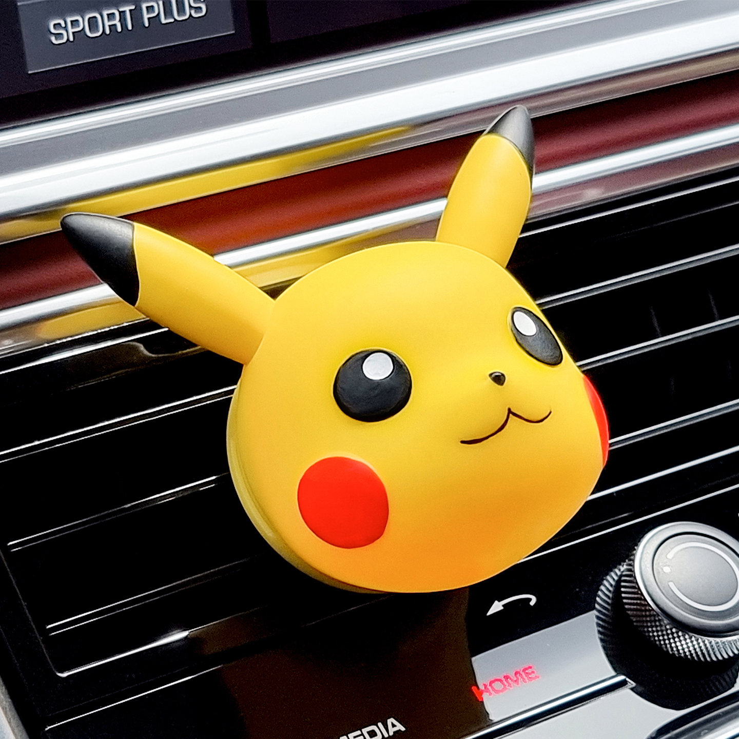 벨르아망 포켓몬스터 캐릭터 빅페이스 차량용 방향제 송풍구 디퓨저 피카츄 블랙체리