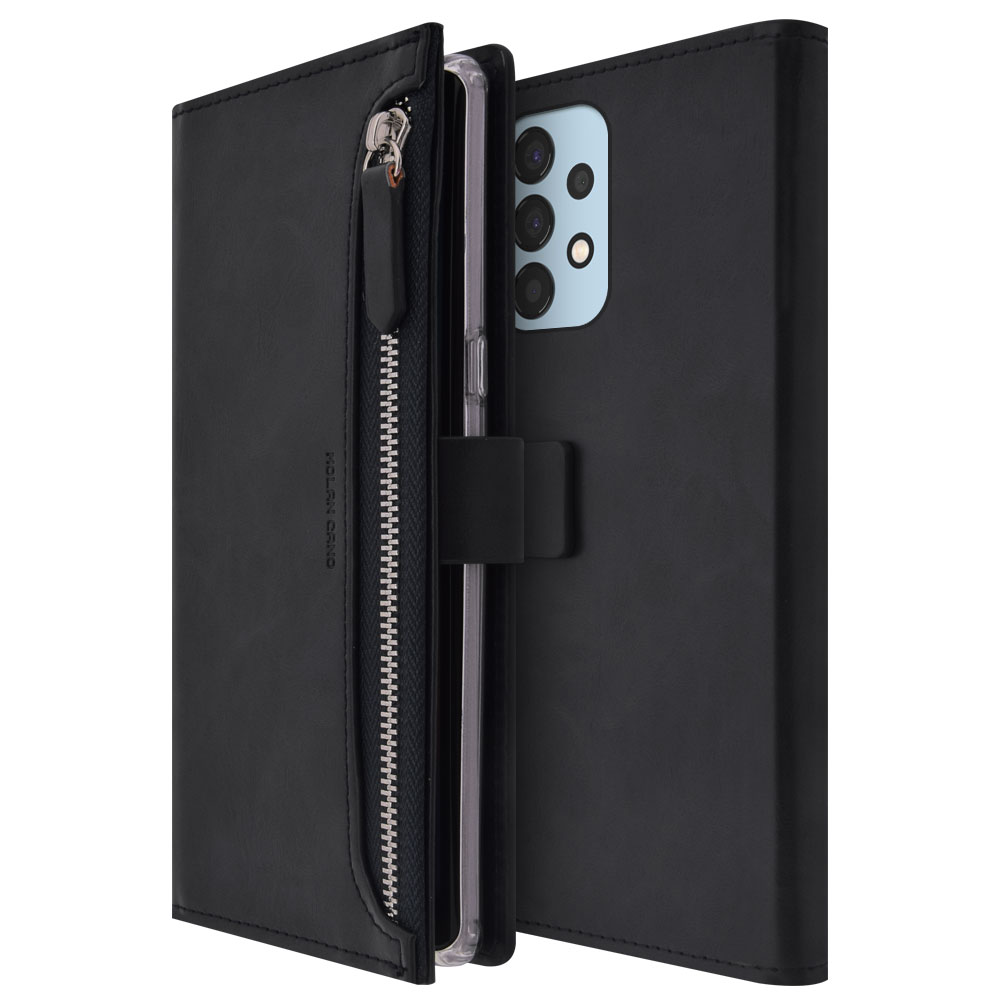 갤럭시 A13 LTE 지갑형 다이어리 케이스 블랙 - 상품 이미지