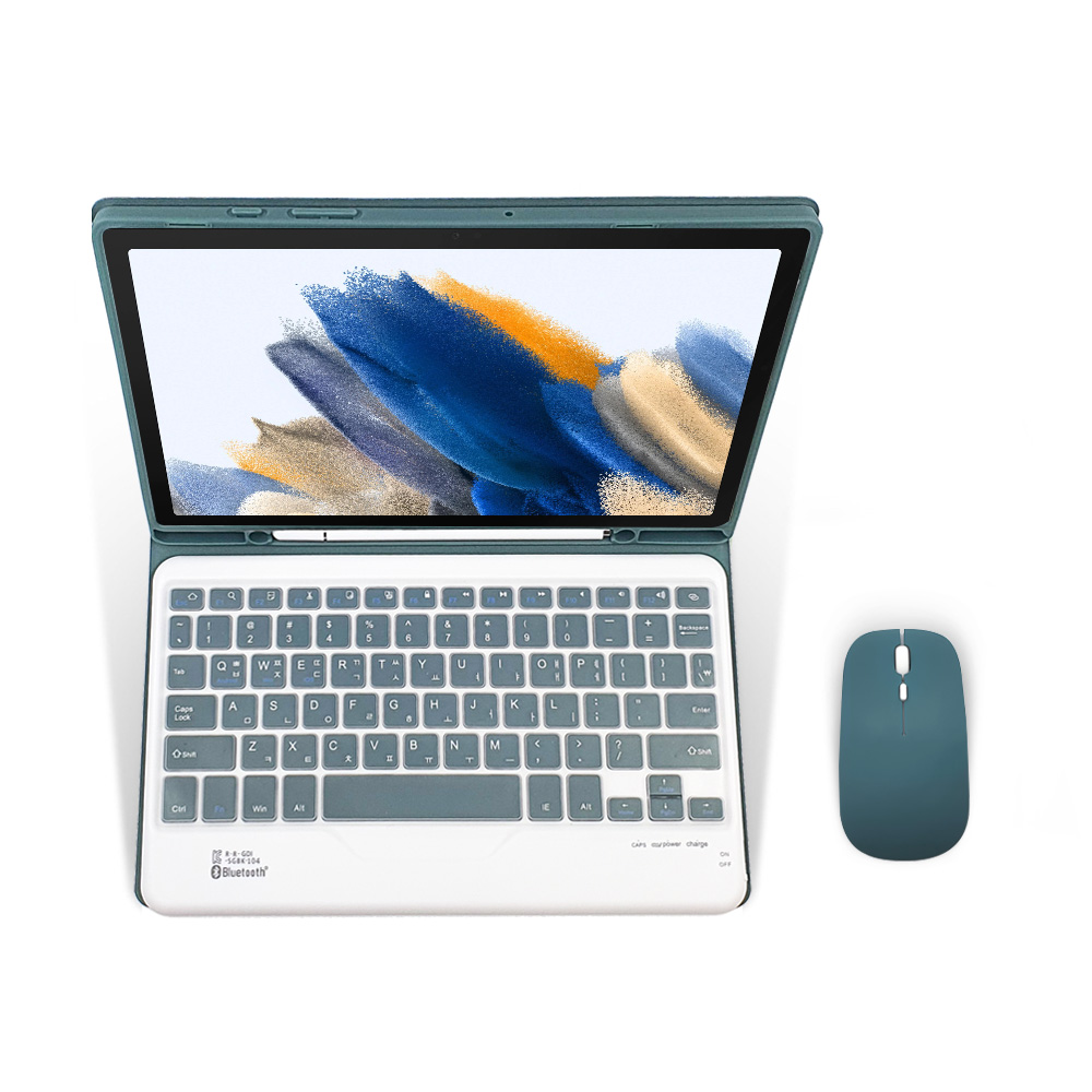 갤럭시탭A8 2022 10.5 콤비 케이스 블루투스 키보드 마우스 x200 x205 이미지 6