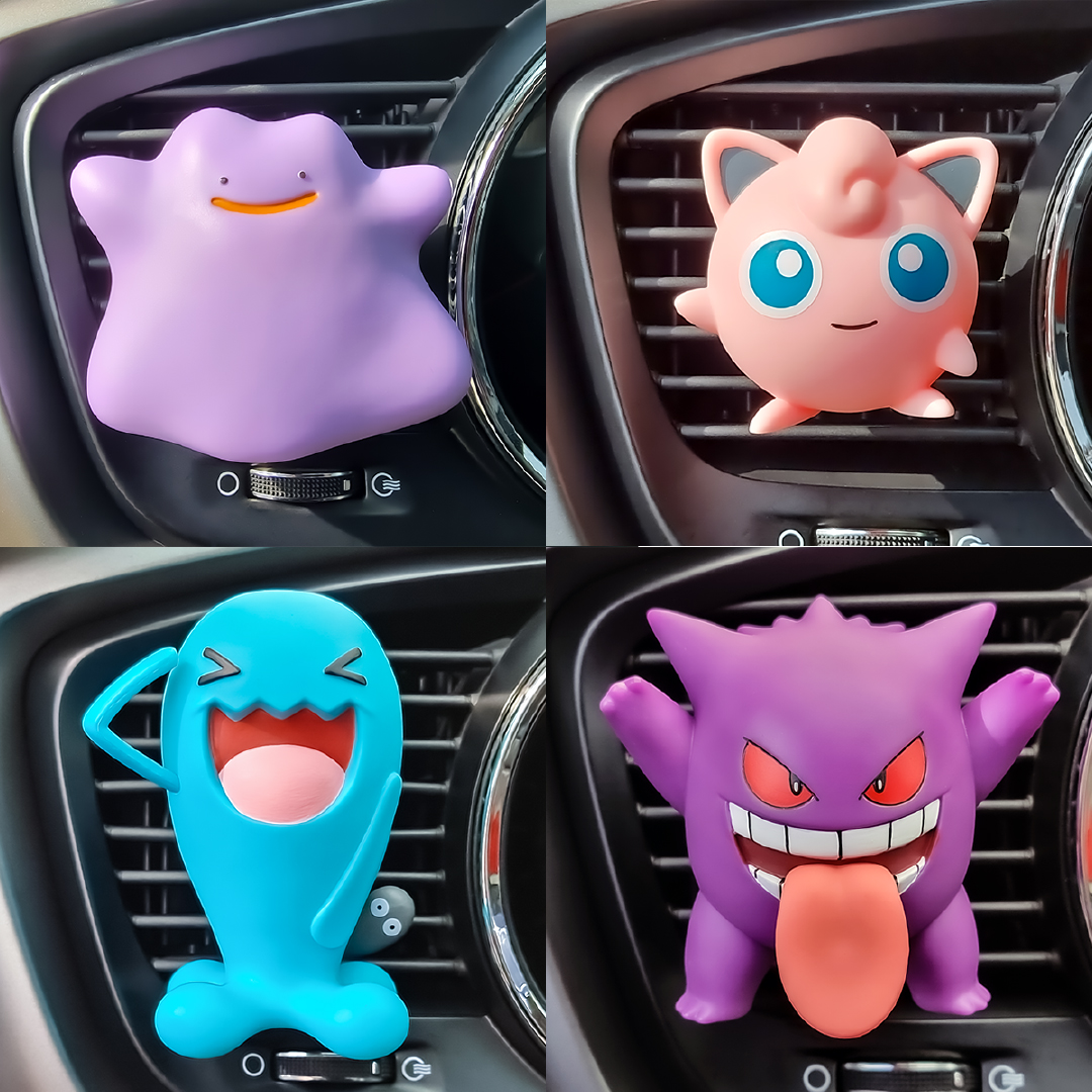 벨르아망 포켓몬스터 캐릭터 피규어 차량용 방향제 송풍구 디퓨저 메타몽 블랙체리