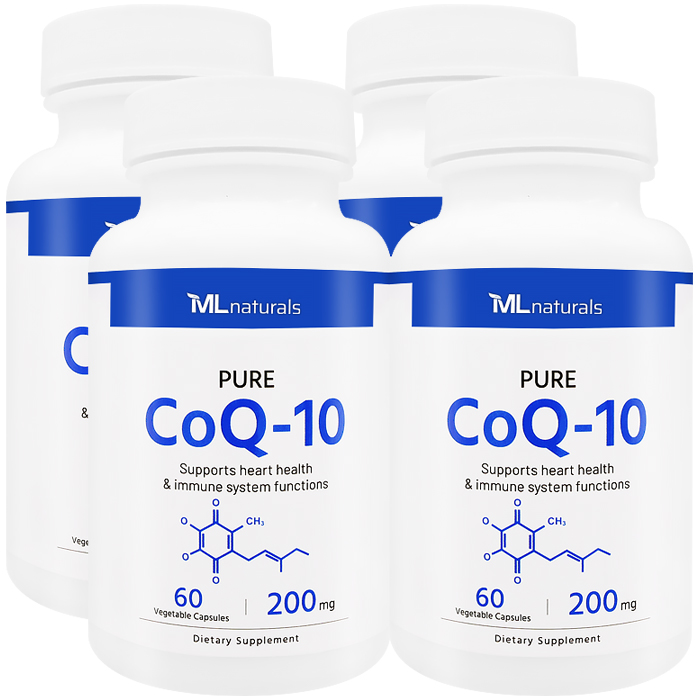 마이라이프내추럴스 퓨어 코큐텐 200mg 알약 60캡슐, 4개 - 메인 이미지