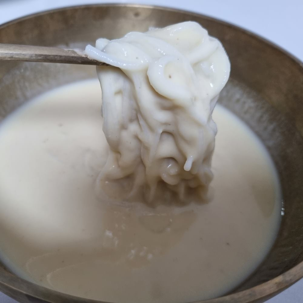 콩두깨 콩물 크림 국산 100% 백태 5팩 진한 콩물 맷돌 콩국수 콩국물 - 상세 이미지 3