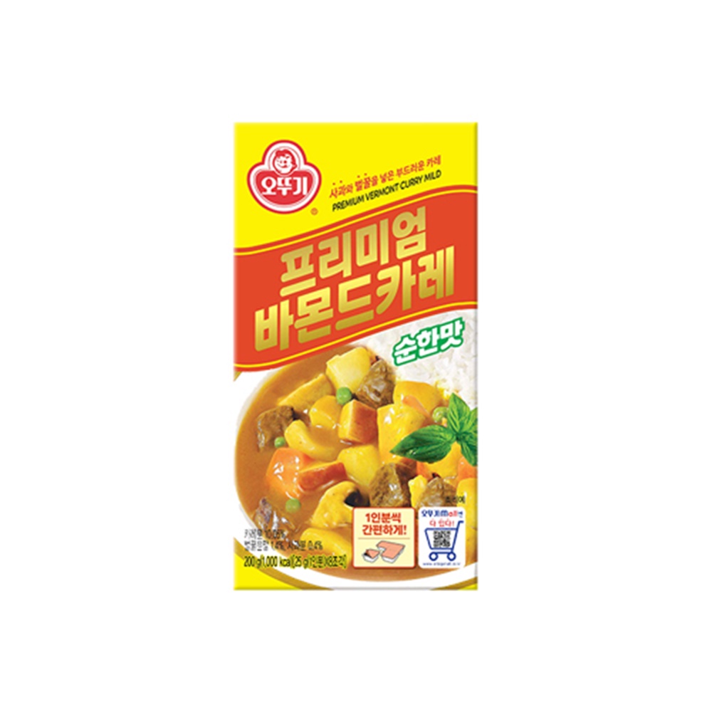 오뚜기 프리미엄바몬드카레 고형 순한맛, 200g, 1개 - 상세 이미지 2