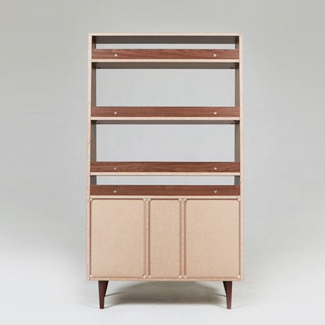 폴라보 콘솔수납장 CAM16090 900X400X1600MM, 5단, 캄포어베니어 2496.0444