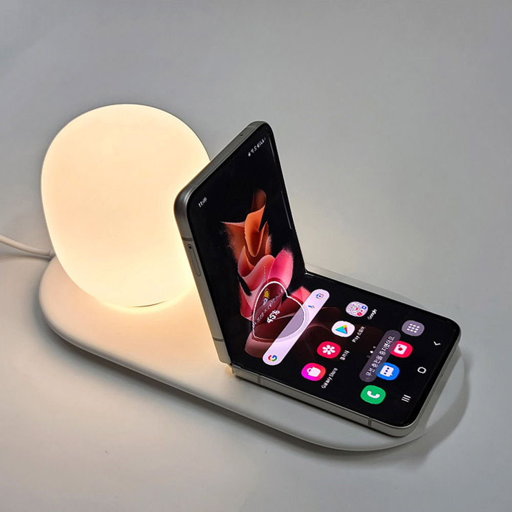 UM2 휴대폰 고속 무선충전기 LED무드조명 UMWHL10 QC30W 아답터포함 - 상세 이미지 3