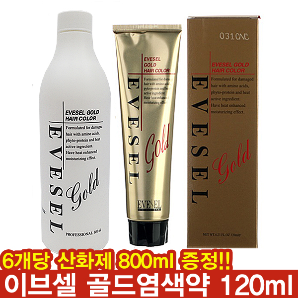 이브셀 골드 헤어칼라 염색약 120g/염모제/새치커버/토트/헤어메니큐어 : 하우스헤어