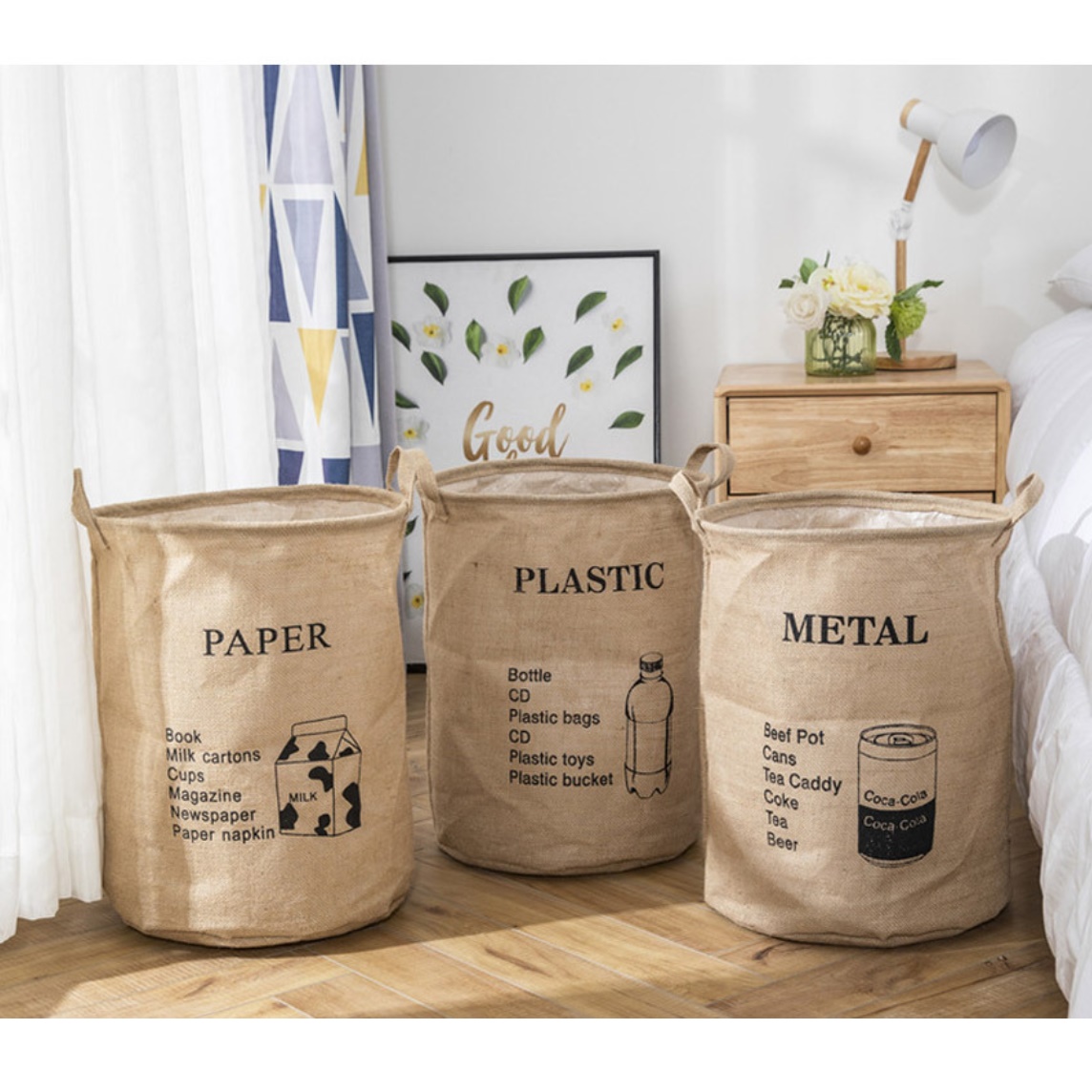 사무실 분리 수거 아파트 재활용 분리수거함 재활용가방 플라스틱