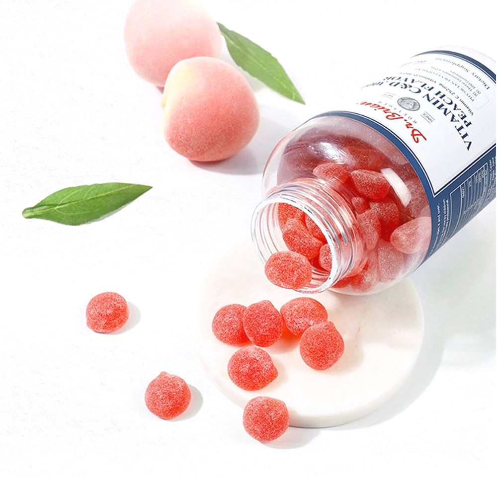 맛있는 복숭아맛 비타민 100구미 달콤한 향료 33일분 제품 이미지