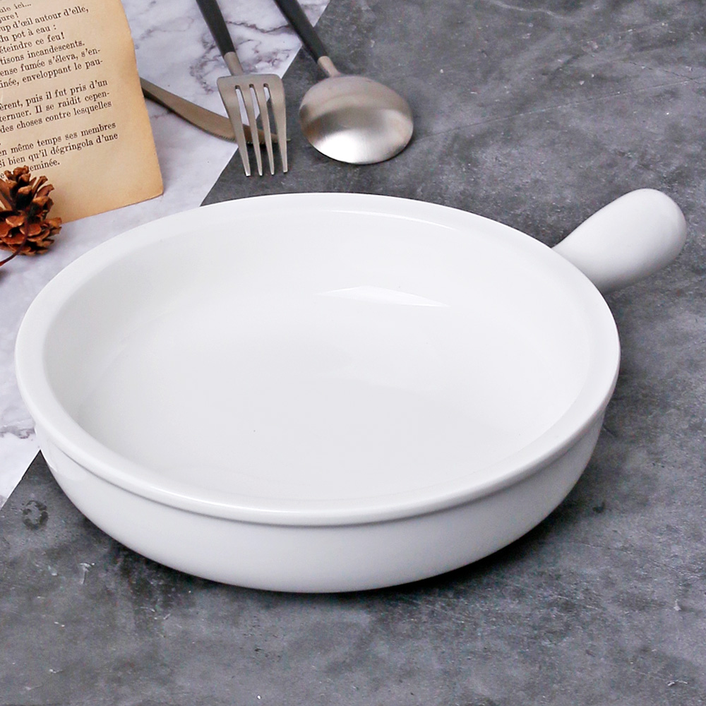 모디카 손잡이 스프볼 오븐 그라탕기 파스타 샐러드 포케 볼 그릇 22cm, 5호 - 상세 이미지 5