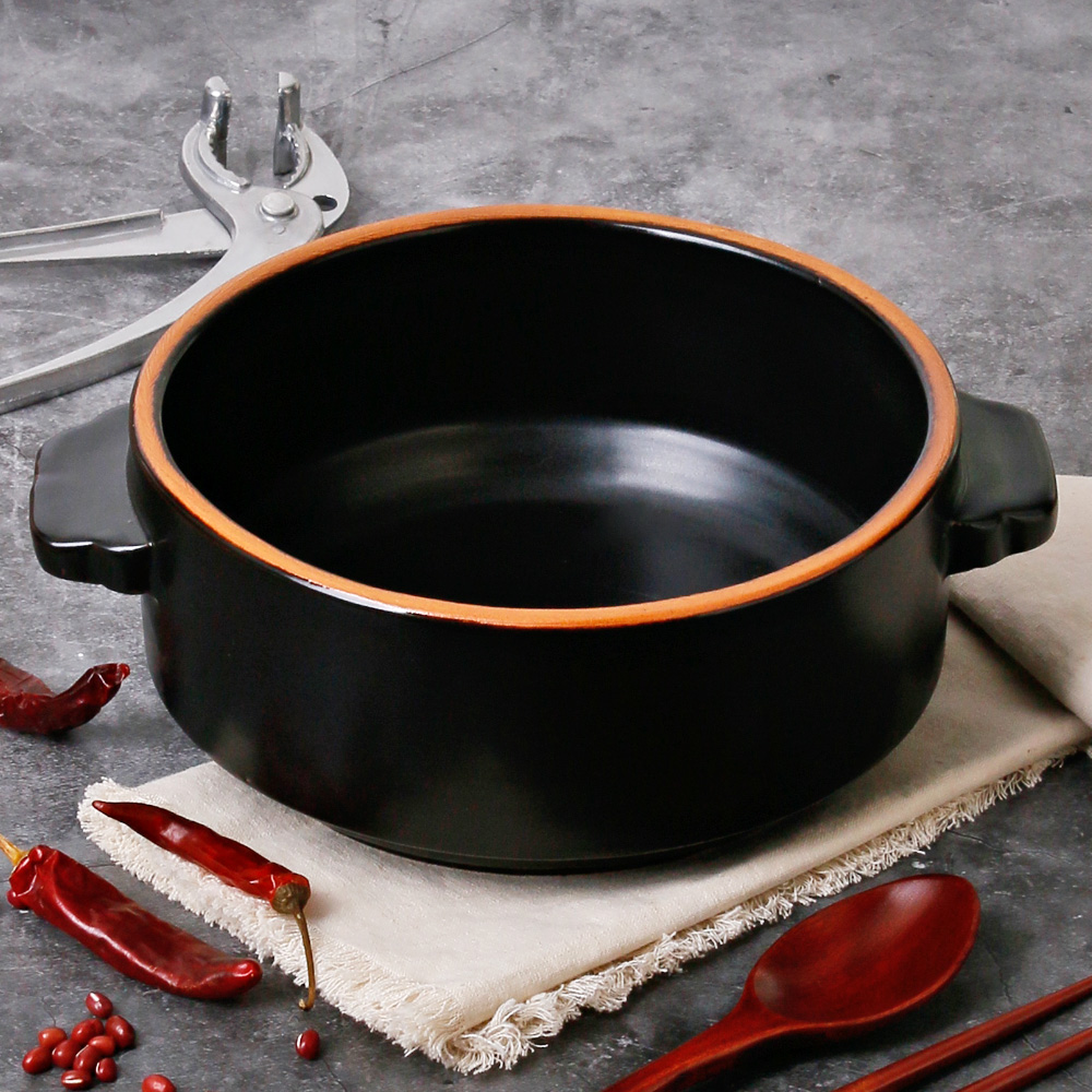 무균열 세라믹 영 뚝배기 투톤 된장 찌개 계란찜 미니 1인 13.5cm 이미지 6