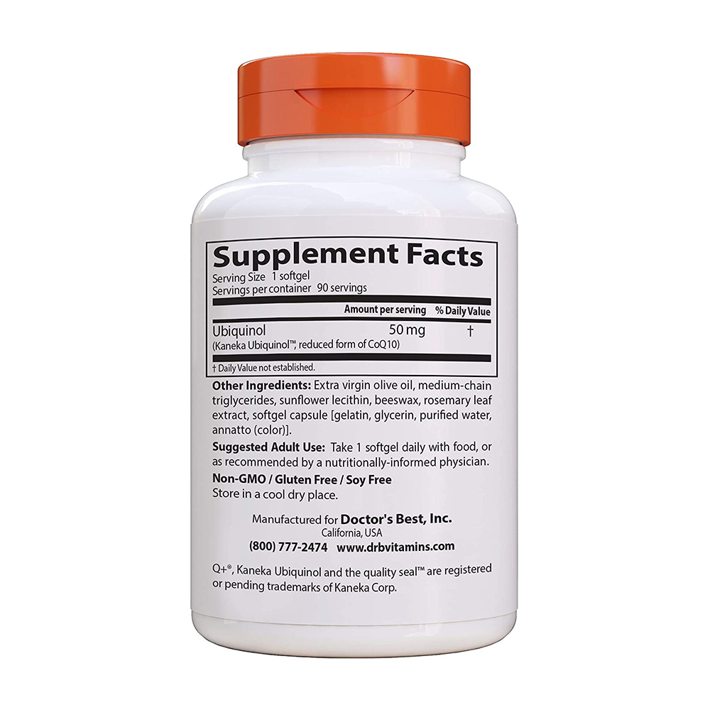 닥터스베스트 유비퀴놀 위드 카네카 50mg 90정 - 상세 이미지 2