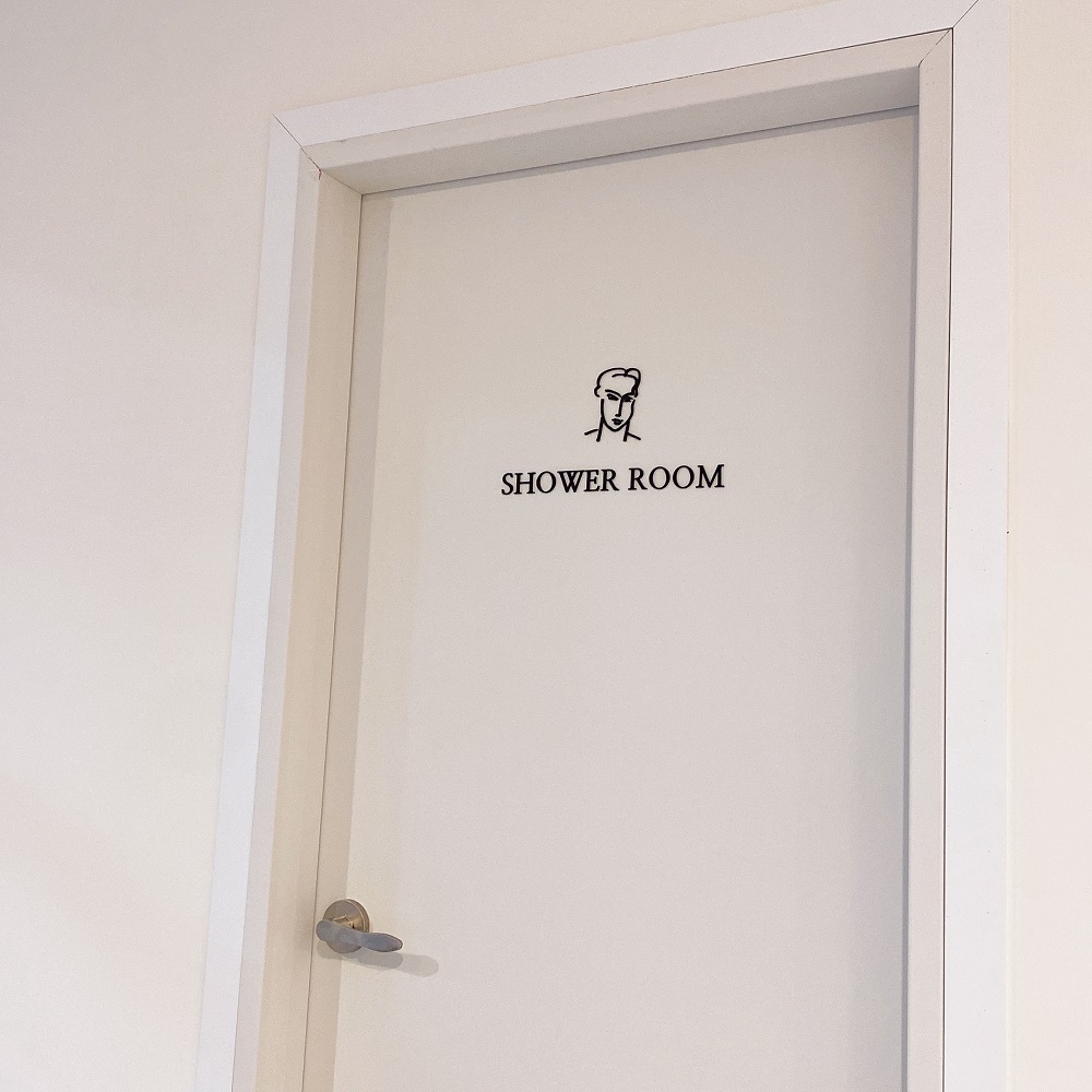 화장실 표지판 여자화장실 남자 안내판 TOILET 표찰 도어 사인 출입문 무광검정A-1
