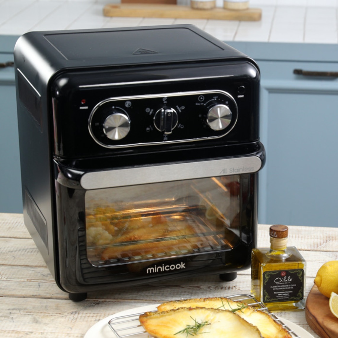 스텐 미니 에어프라이어 소형 에어 후라이기 에어 프라이어기 오븐형