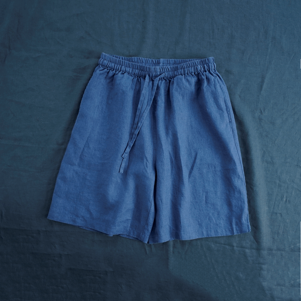 하마마스 여름 밴딩 린넨반바지 66 77사이즈 - 상세 이미지 3