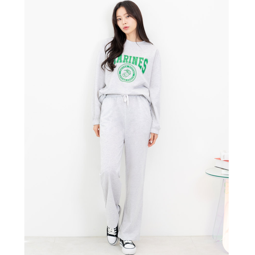성인실내복 통넓은 여성 라운지웨어 운동복 바지 이미지 2