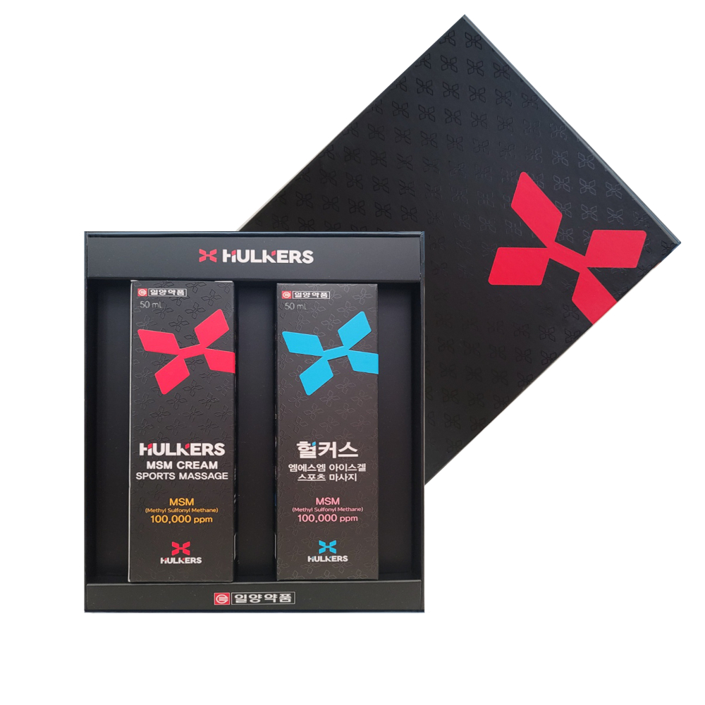 헐커스MSM 스포츠마사지 크림/아이스겔 열감/냉감, 50ml+50ml, 1개 - 상품 이미지