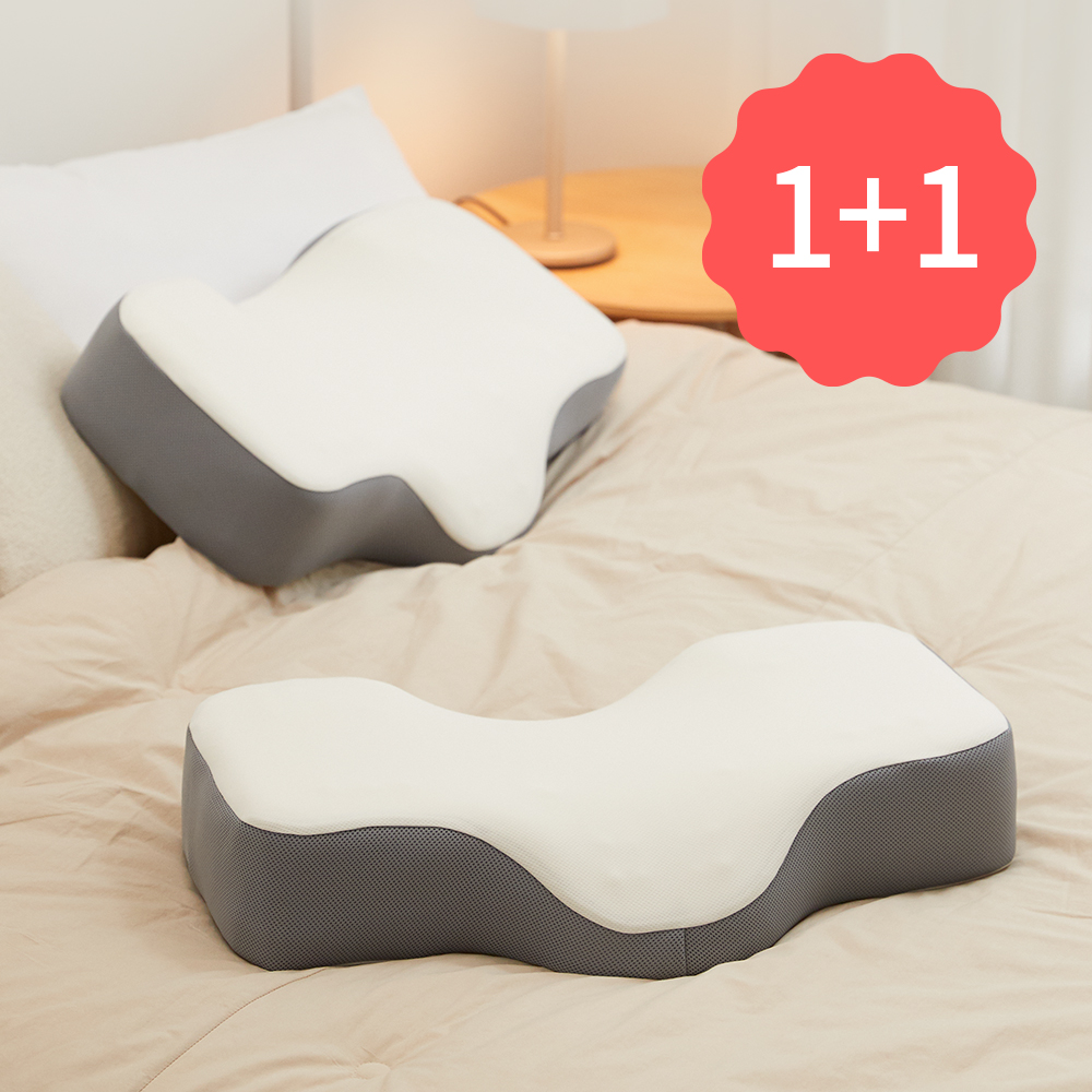 리빙제이 경추베개 거북목 일자목 목디스크 잠솔솔 낮은 베개 메쉬 아이보리