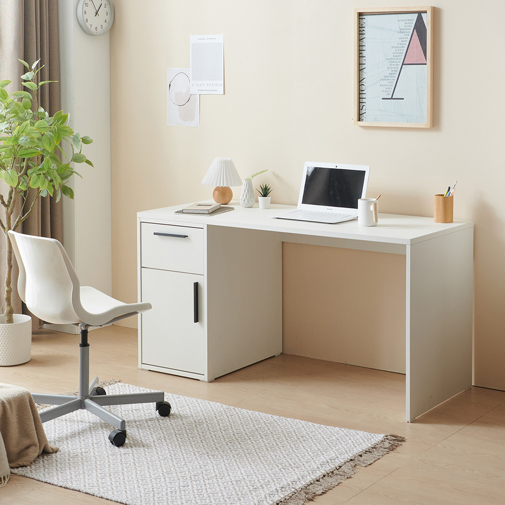 스코나 세이든 1400 USB 스마트 책상 세트(서랍포함)