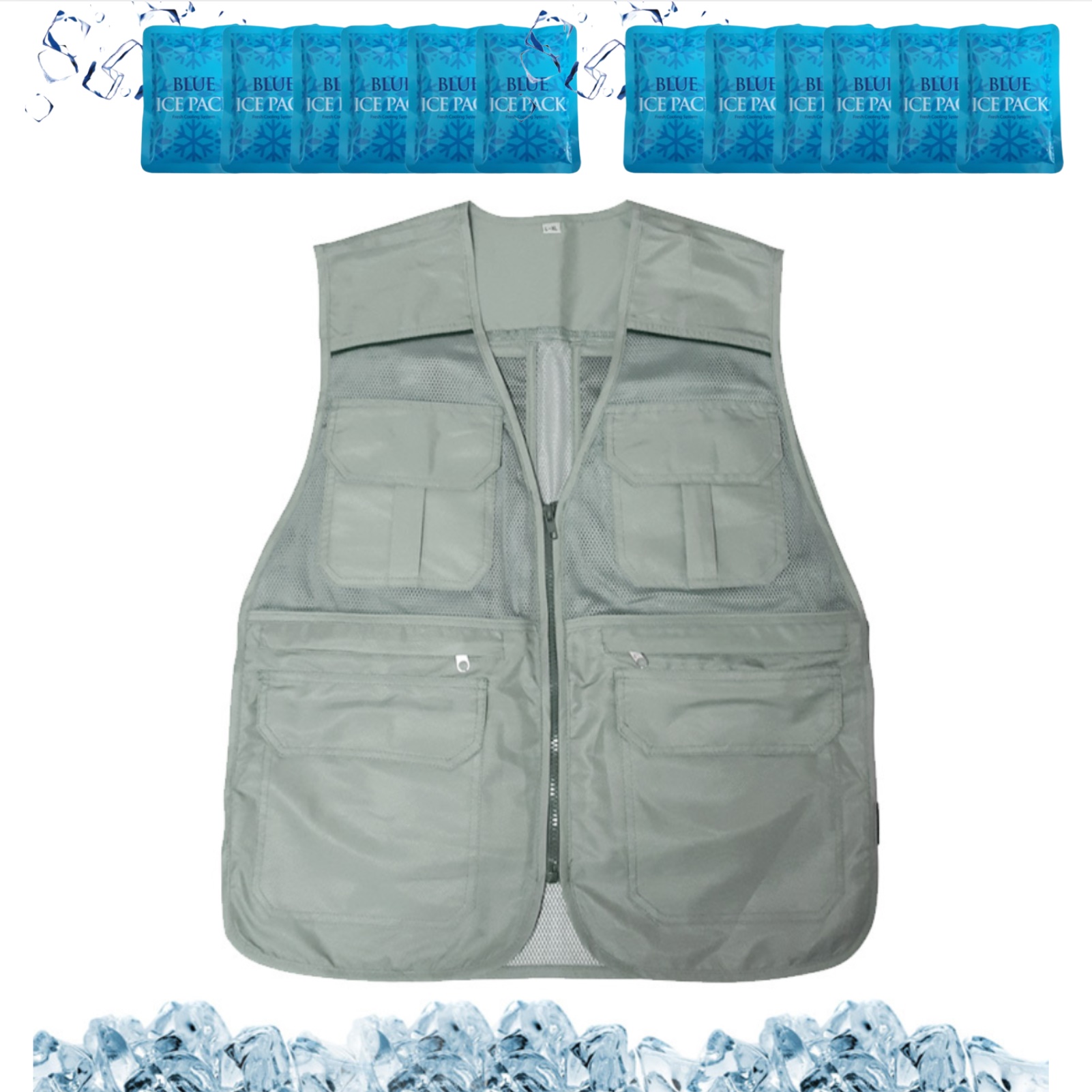 냉장고 냉동조끼 등산용 여름용 얼음 냉방조끼 냉감 조끼