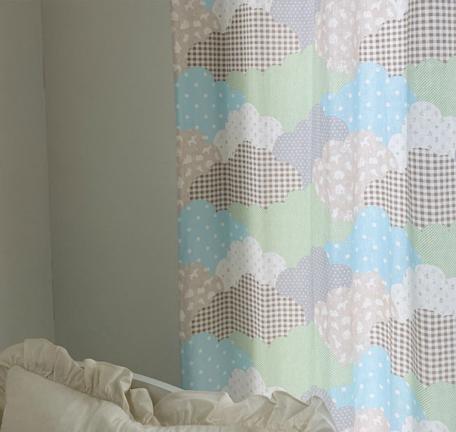 구르미 구름 아이방 작은방 남아 여아 커튼