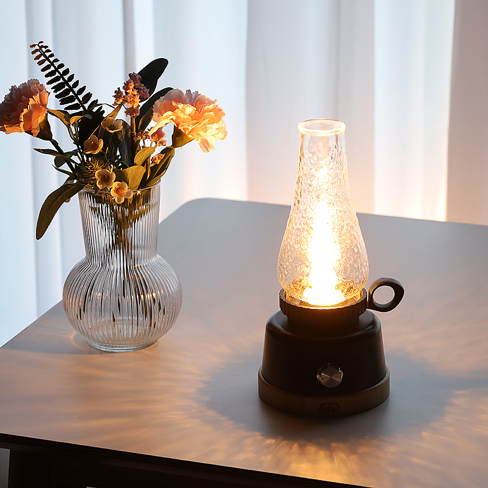 헬로그라운드 동고동락 충전식 유리관 LED 감성캠핑랜턴 배터리 포함 차박용품 조명 텐트