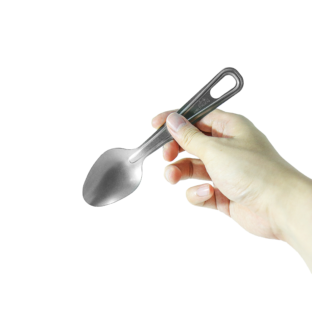 AMG 티타늄 캠핑 수저 세트 티탄 숟가락 젓가락 +WB케이스 이미지 4