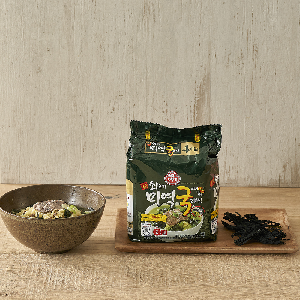 오뚜기 쇠고기미역국라면 115g, 4개 이미지 3