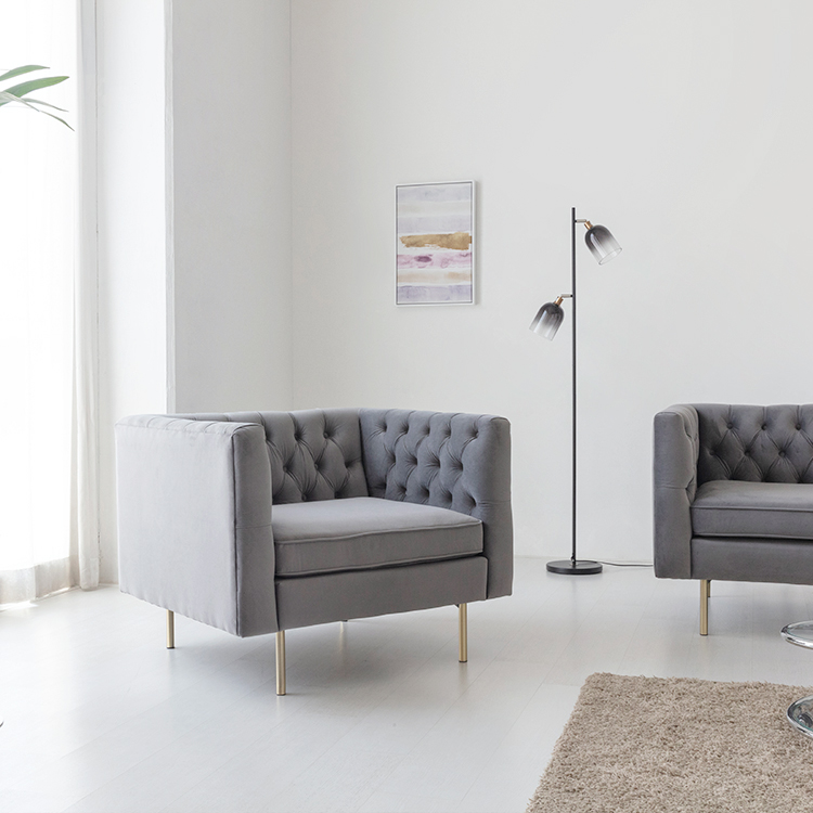 거실 패브릭 디자인 쇼파 1인용 신혼부부 호텔로비 미용실 예쁜 벨벳 소파