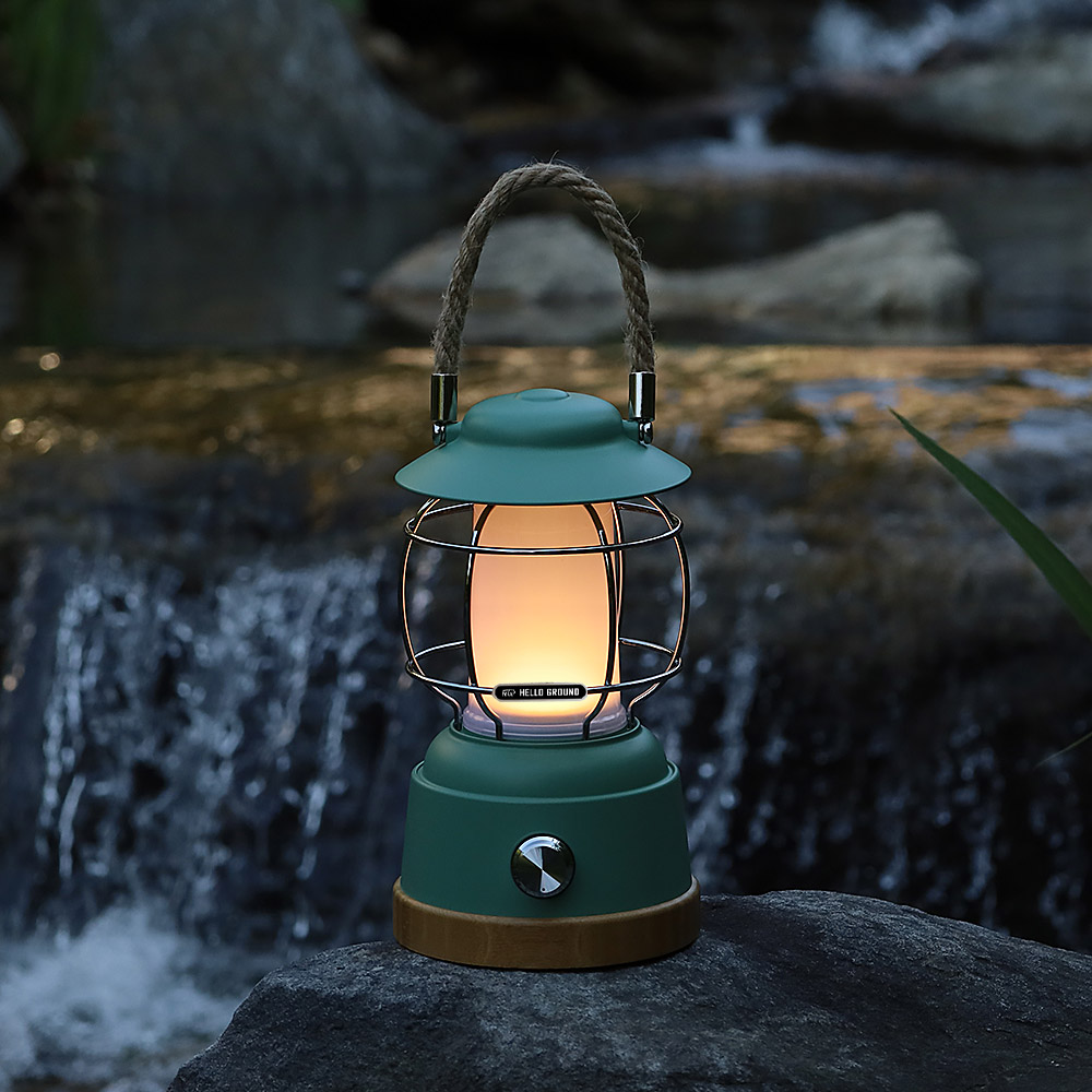 헬로그라운드 휘황찬란 충전식 LED 감성캠핑랜턴 배터리 포함 차박용품 무드등 조명 텐트