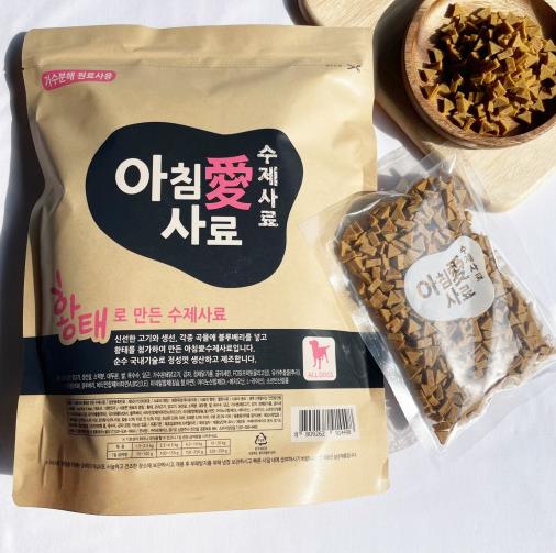[샘플3봉] 아침애 가수분해 국내산 수제 사료 황태, 1kg, 1개