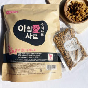 [샘플3봉] 아침애 가수분해 국내산 수제 사료 황태, 1kg, 1개 솔직 후기 | 실제 사용자 리뷰 총정리 - 상품 이미지 1