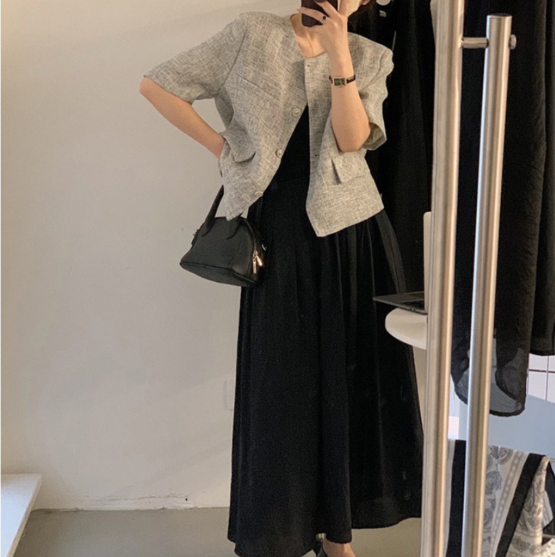 포니크랑 노카라린넨자켓 여름린넨자켓 3color 이미지 4