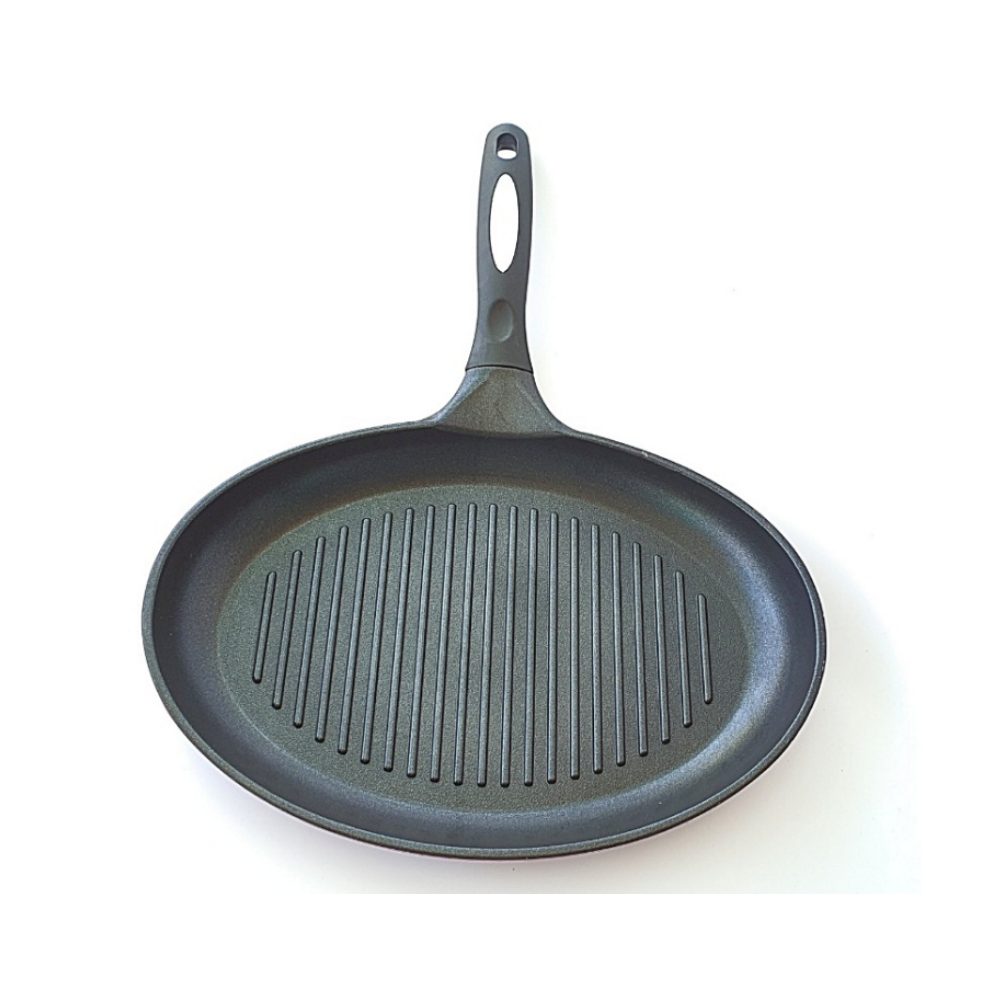 키친아트 생선 구이팬 소고기 스테이크 구이 타원형 그릴팬