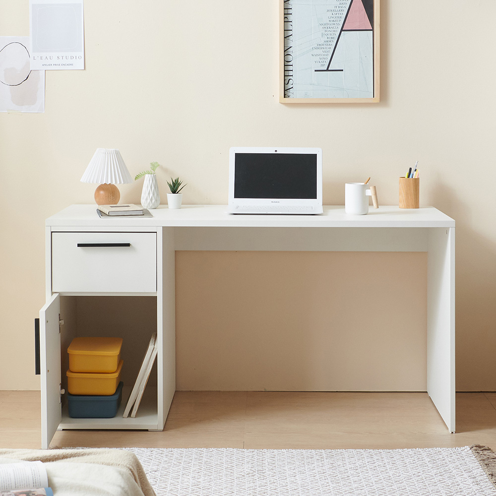 스코나 세이든 1400 USB 스마트 책상 세트(서랍포함)