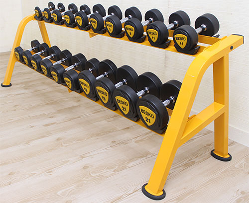 베스코 TPU 우레탄 헬스장 홈트 아령 덤벨 세트 3kg - 상세 이미지 2