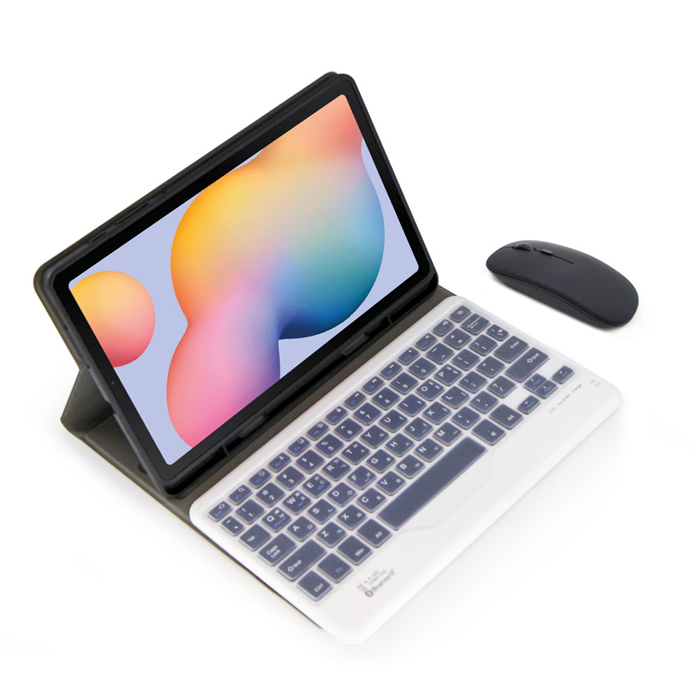 갤럭시탭S6 라이트 Lite 10.4 콤비 케이스 블루투스 키보드 마우스 패키지 (S펜수납 가능) p610 p615 기본 블랙set - 상세 이미지 5