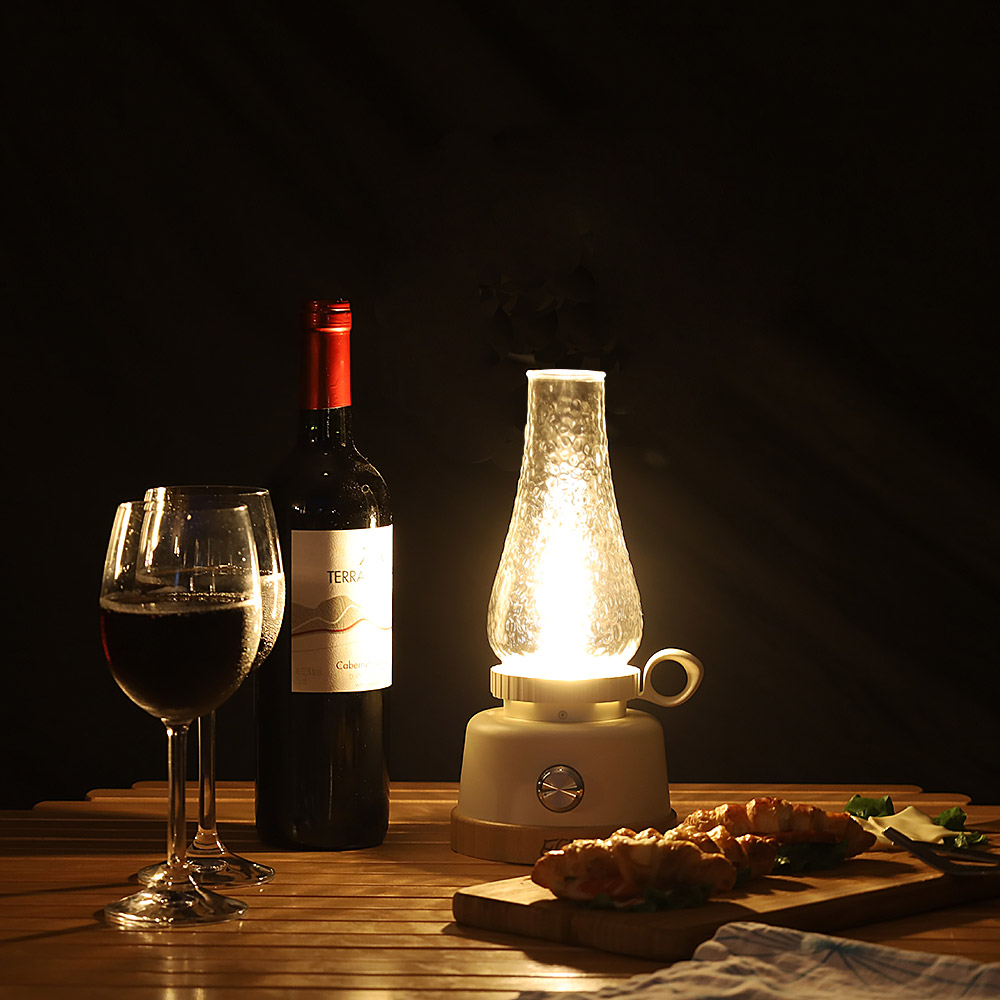 헬로그라운드 동고동락 충전식 유리관 LED 감성캠핑랜턴 배터리 포함 차박용품 조명 텐트