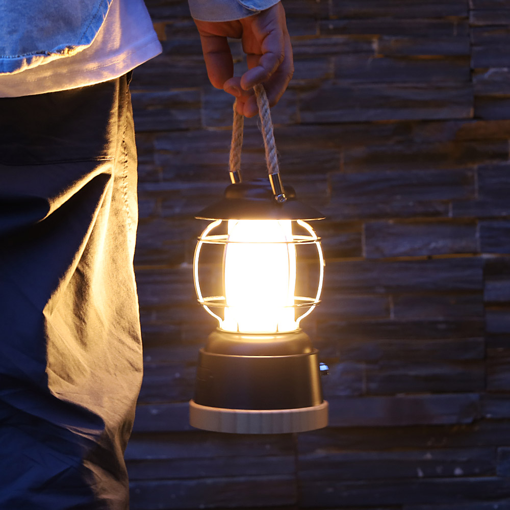 헬로그라운드 휘황찬란 충전식 LED 감성캠핑랜턴 배터리 포함 차박용품 무드등 조명 텐트