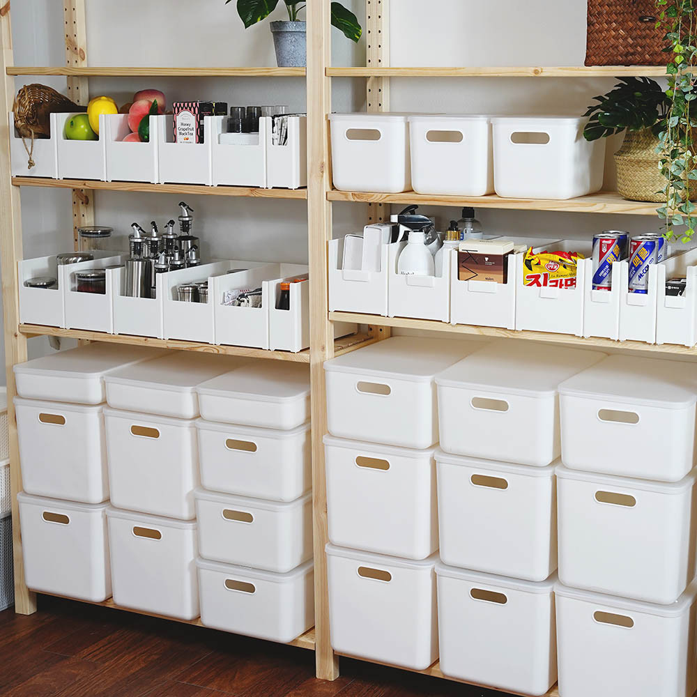 수납바구니 옷 장난감 정리바구니 바스켓 네임택 중형