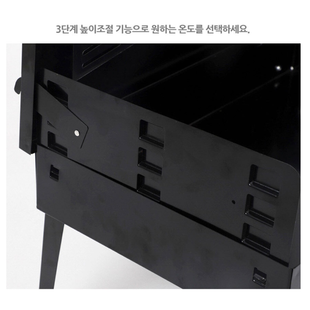 숯불 기계 미니 숯불 화로 집에서 숯불구이기 야외용 그릴 - 상세 이미지 5