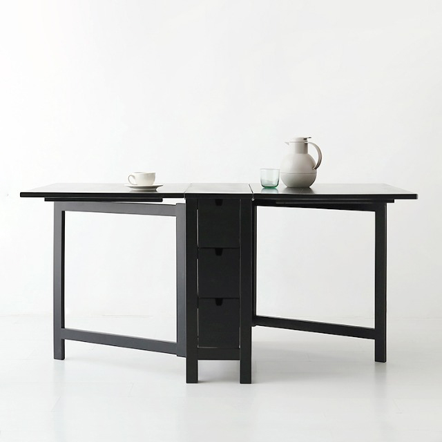 MOOKJIK 접이식원목테이블 블랙 5772.4381